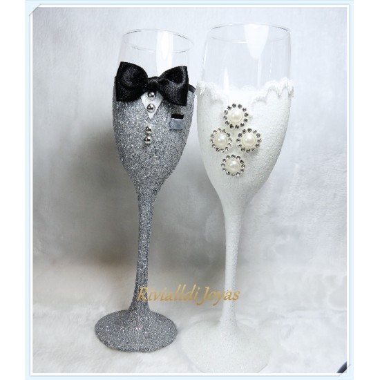 Copas para bodas "Brillantes"