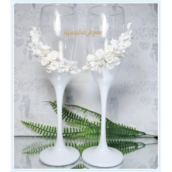 Copas  para bodas "Blanquita"