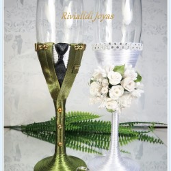 Copas para bodas "Militar"