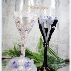 Copas para bodas "Amatista"