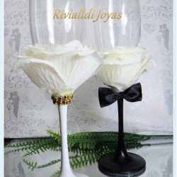 Copas de novios "Rosatel"