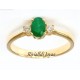 Anillo con esmeralda "Brasilia"