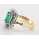 Anillo con esmeralda "Emiliana" Anillo con esmeralda "Emiliana"