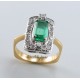 Anillo con esmeralda "Emiliana" Anillo con esmeralda "Emiliana"