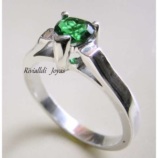 anillo con esmeralda "Esperanza"