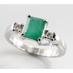 anillo con esmeralda "Geraldine"