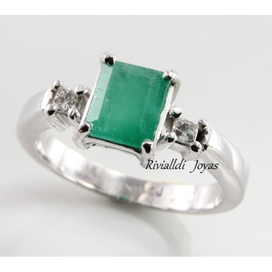 anillo con esmeralda "Geraldine"