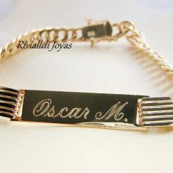 pulsera de oro "oscar"