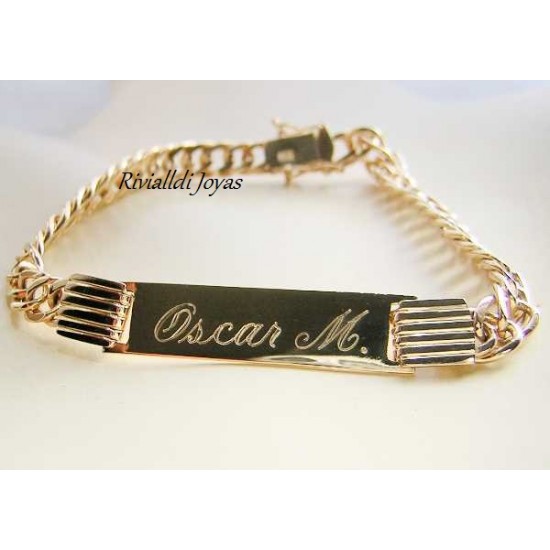 pulsera de oro "oscar"