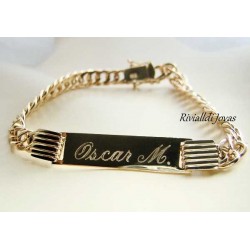 pulsera de oro "oscar"